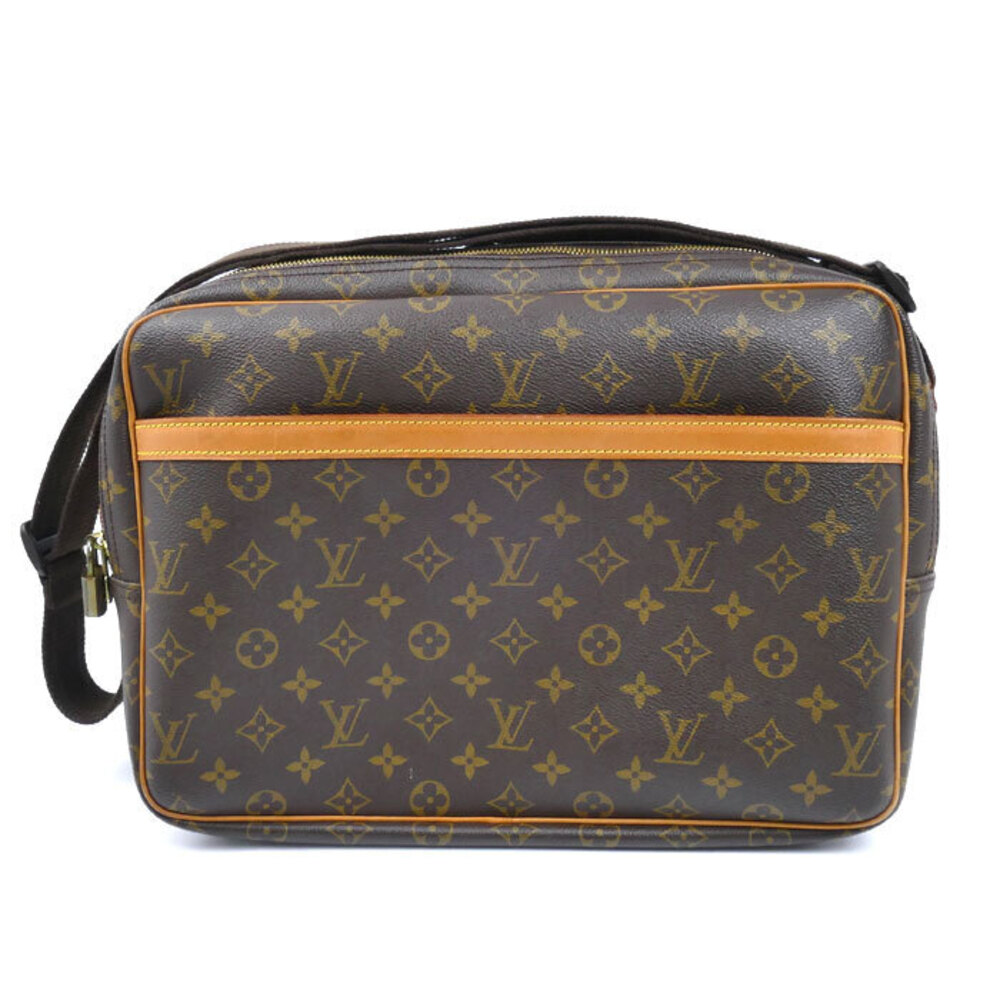 LOUIS VUITTON Reporter Shoulder Bag Monogram Brown